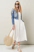Image 6 of Summer linen dress midi-length and breathable linen fabric Simone from Baltic Linen